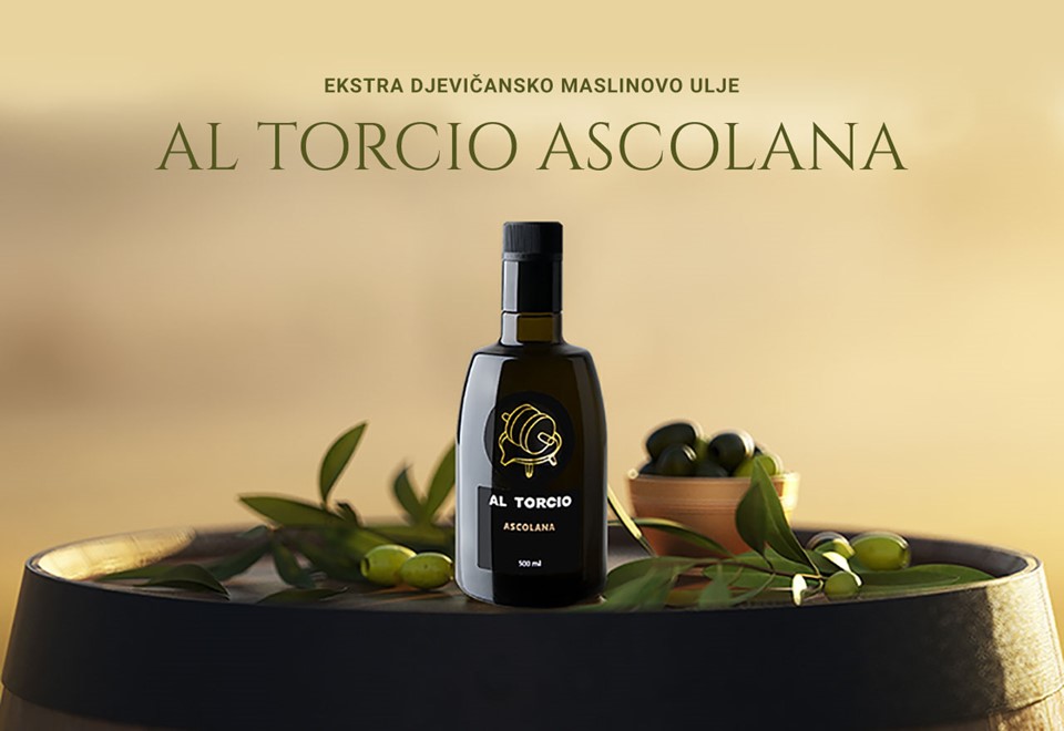 ÖLMÜHLE AL TORCIO, NOVIGRAD Natives Olivenöl extra ASCOLANA